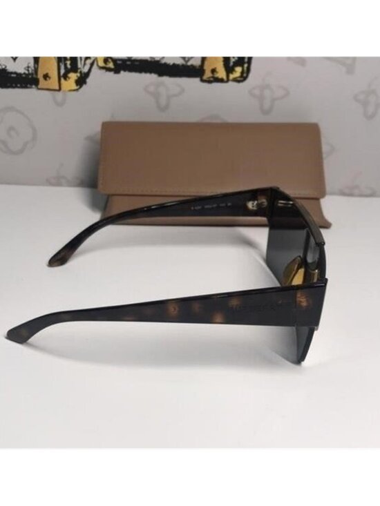 New Authentic Burberry B-4291 Shield Sunglasses – Dark Havana / Dark Grey, Unise main image 10
